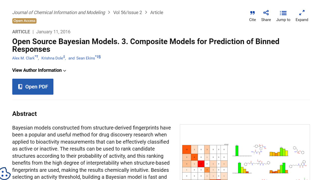 Bayesian Composite Models in Chemistry