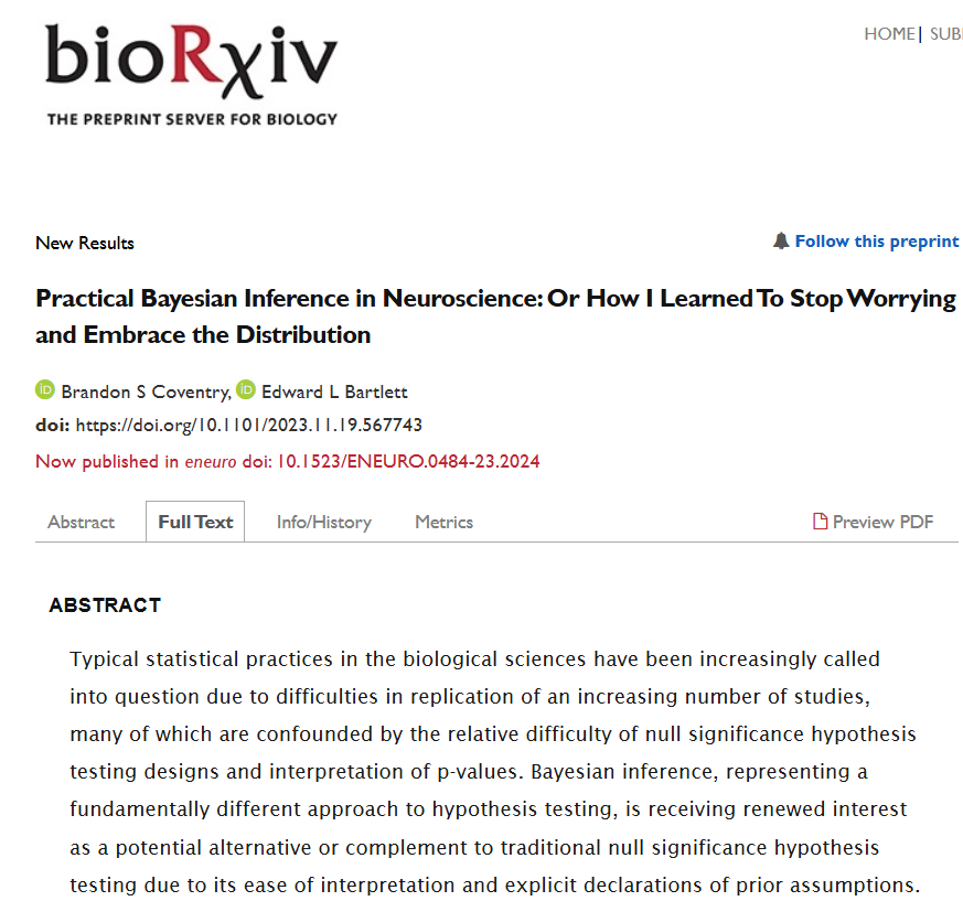 Practical Bayesian Inference in Neuroscience